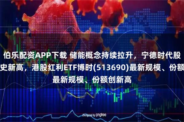 伯乐配资APP下载 储能概念持续拉升，宁德时代股价创历史新高，港股红利ETF博时(513690)最新规模、份额创新高