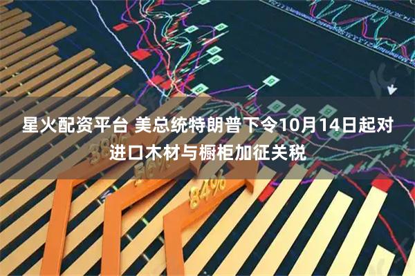 星火配资平台 美总统特朗普下令10月14日起对进口木材与橱柜加征关税